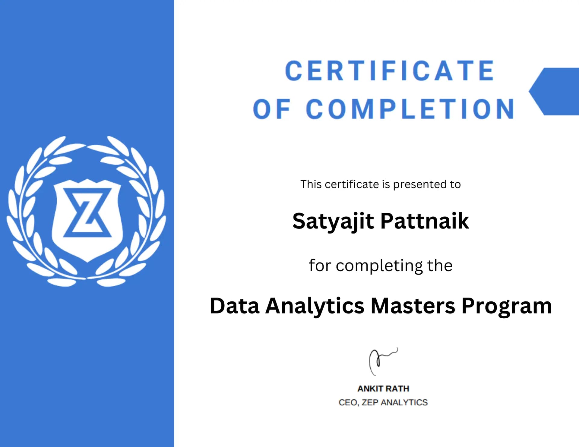Course Certificate